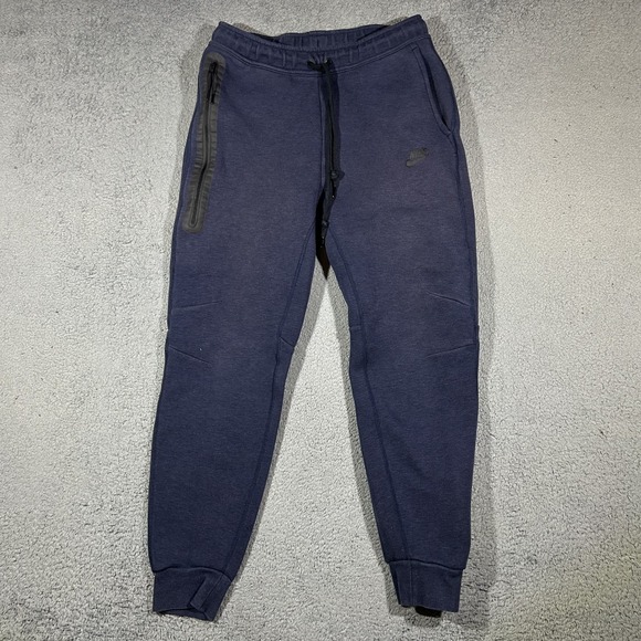 Nike Other - Nike Tech Fleece Joggers Mens Medium Navy Blue Tapered Sweatpants #3371